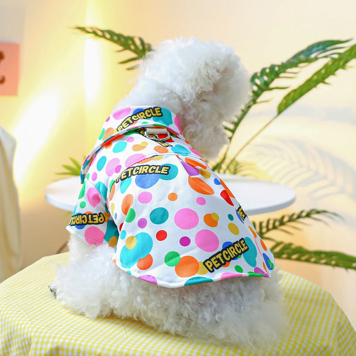 Flower Bubble Puppy Clothes Four Feet Thin Onesie