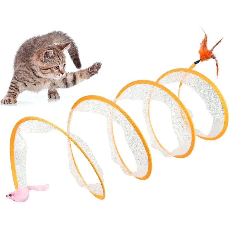 spring tunnel cat toy