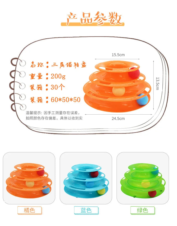 Funny Intelligence Cat Turntable Toy