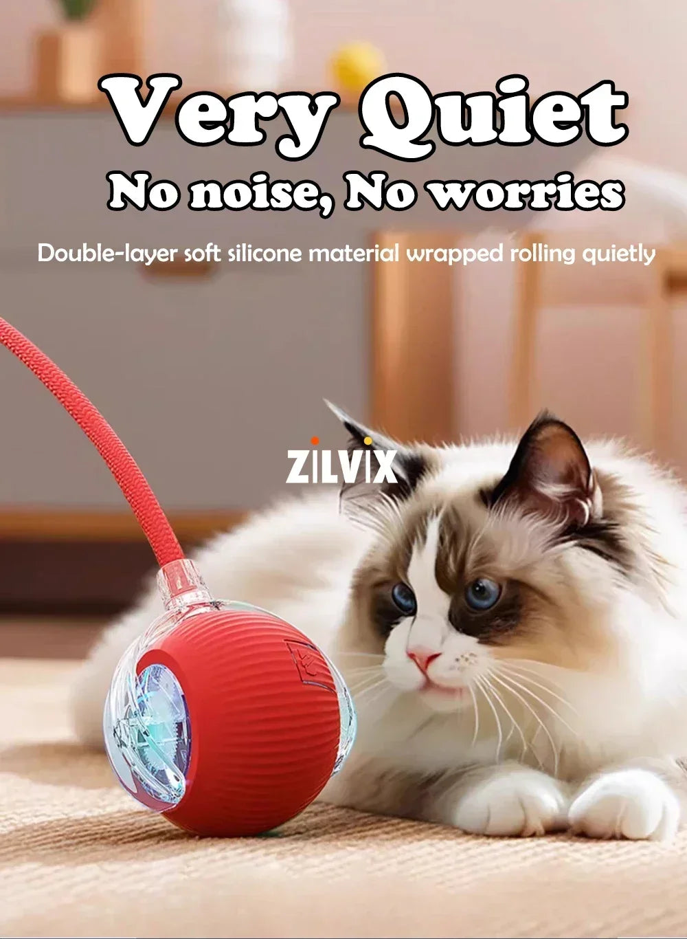 Automatic Rolling Ball Cat Toys Type C rechargeable
