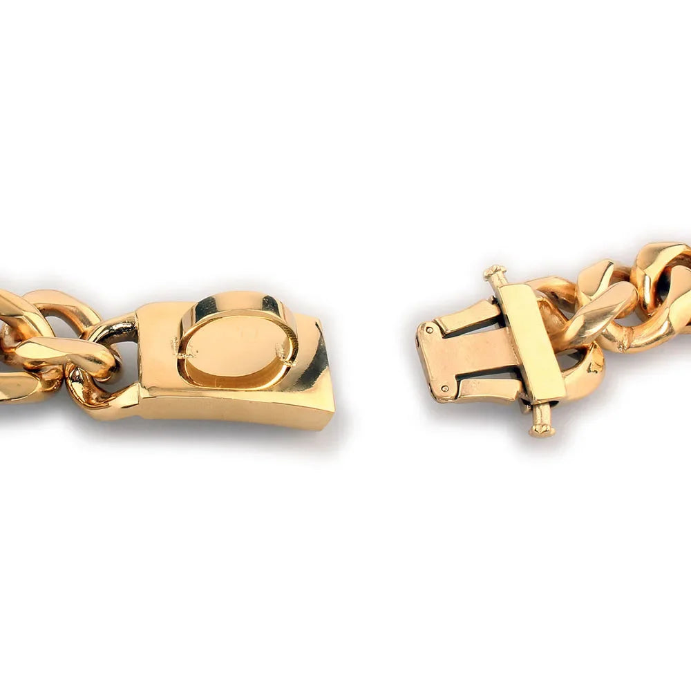 19mm Luxurious Gold Chain Dog Collar
