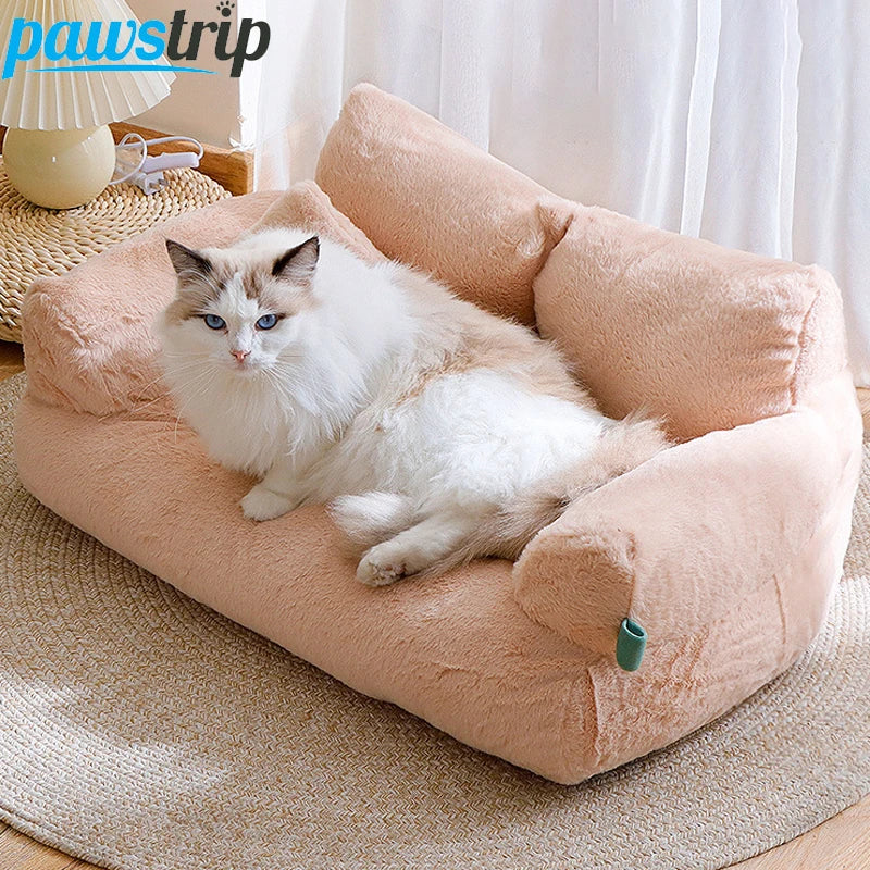 overstuffed luxury sofa dog bed