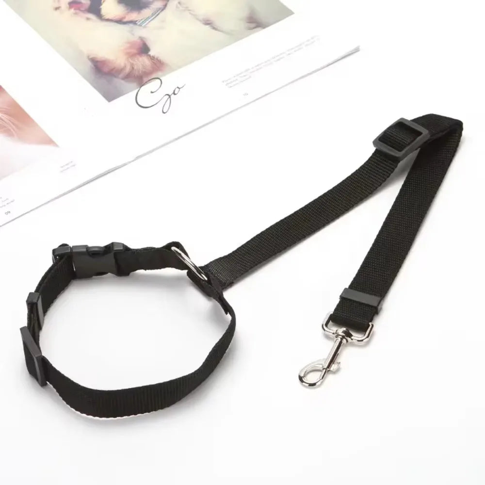 2 in 1 Dog Car Seat Belt & Harness Collar