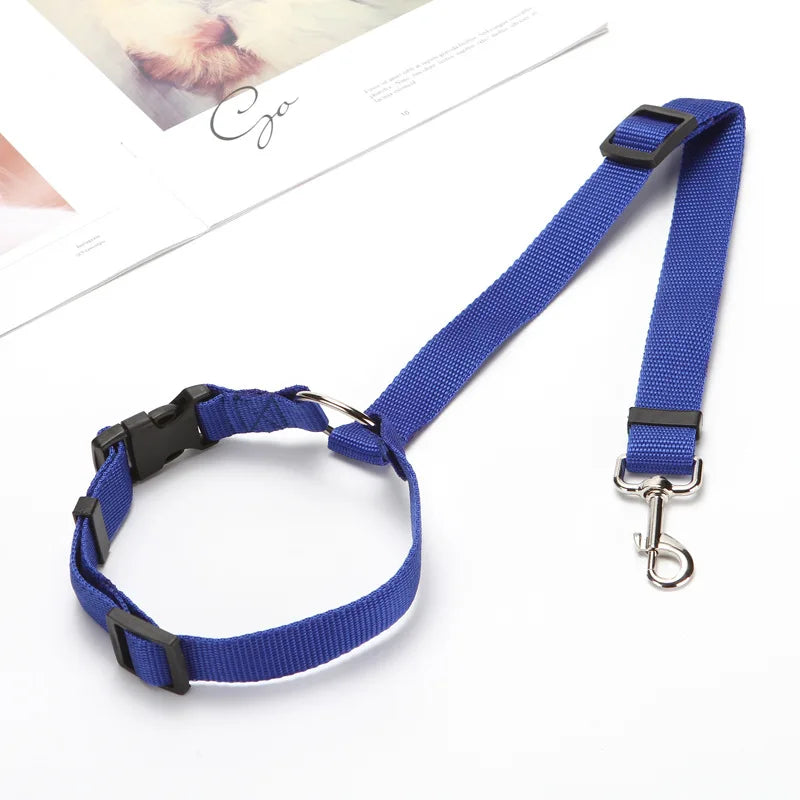 2 in 1 Dog Car Seat Belt & Harness Collar