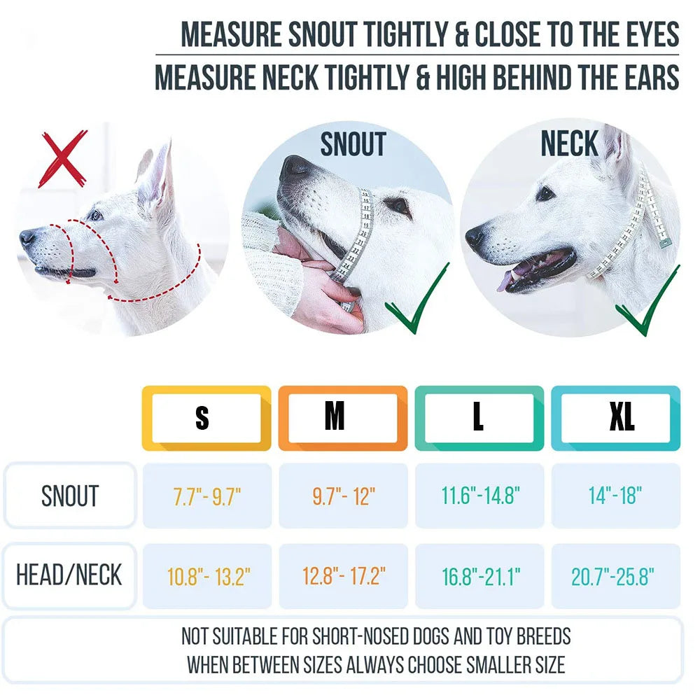 Nylon Dog Breathable Mouth Muzzle