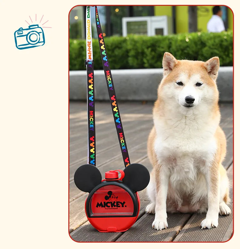 Cute Mickey Mouse Travel Water Bottle for Dogs