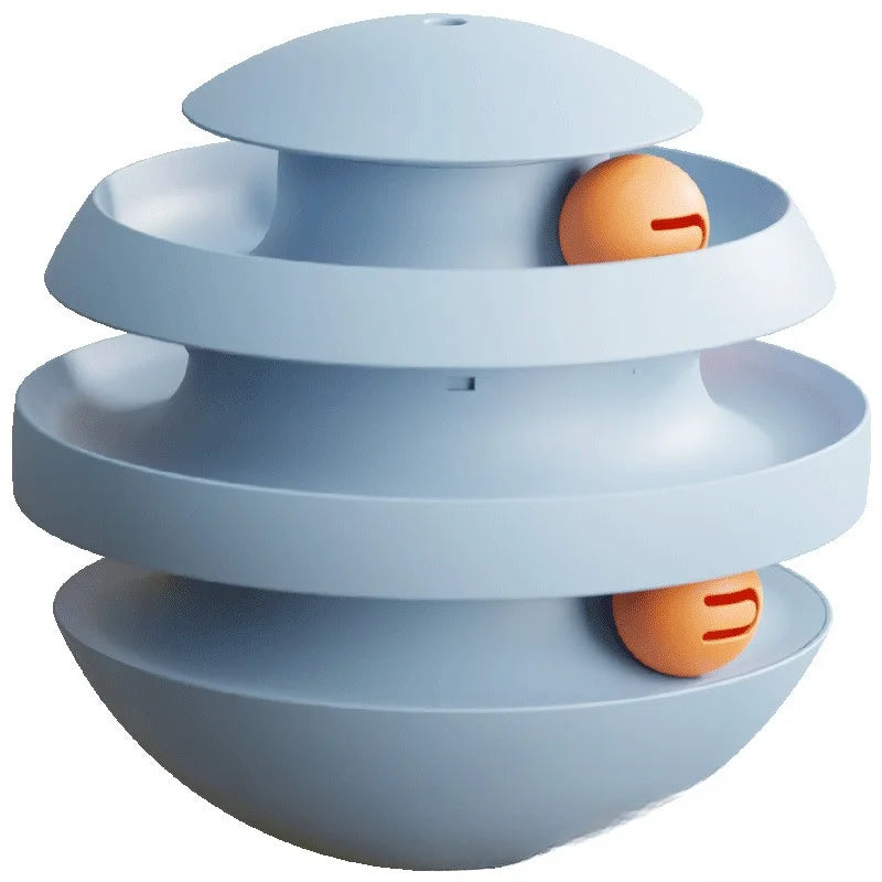 circular turntable cat toy