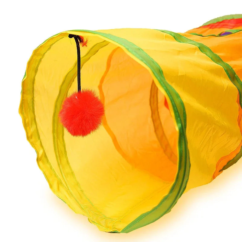 Collapsible Cat Rainbow Tunnel Tube