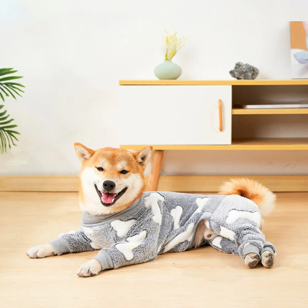 Bone moon pattern dog clothes