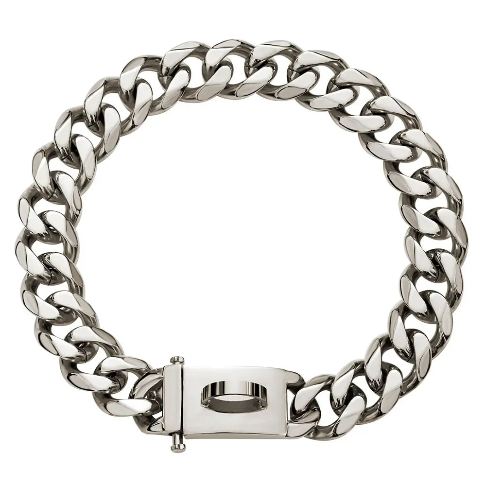 dog collar silver