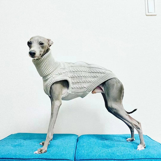 Turtleneck Fleece Jumper for Greyhound and Whippet