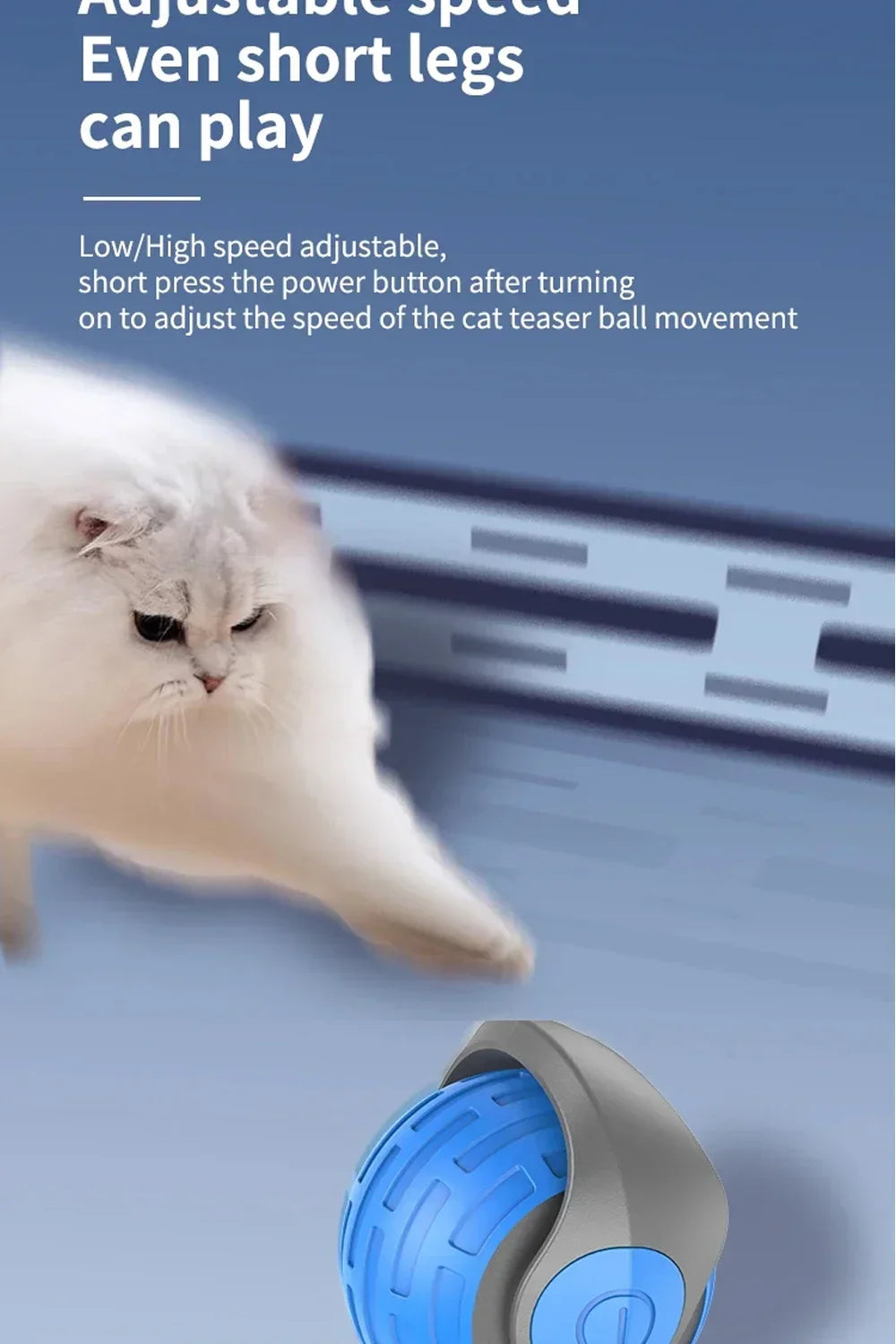 Automatic Rolling Ball Cat Toys Type C rechargeable