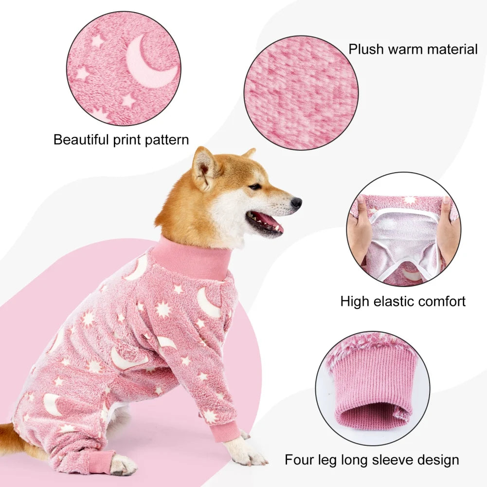 Cozy dog pajamas for medium dogs