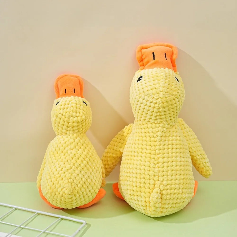 duck plush dog toy