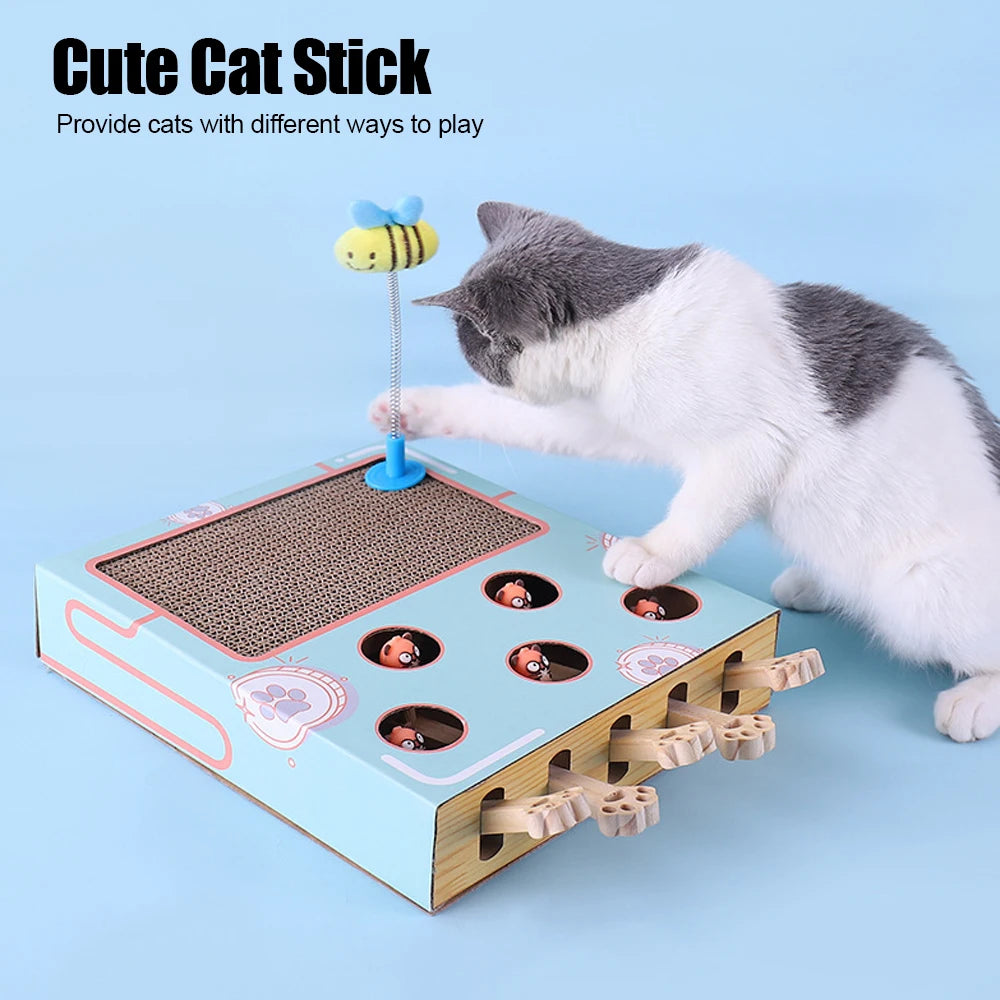 Interactive Peekaboo Cat in Box Toy