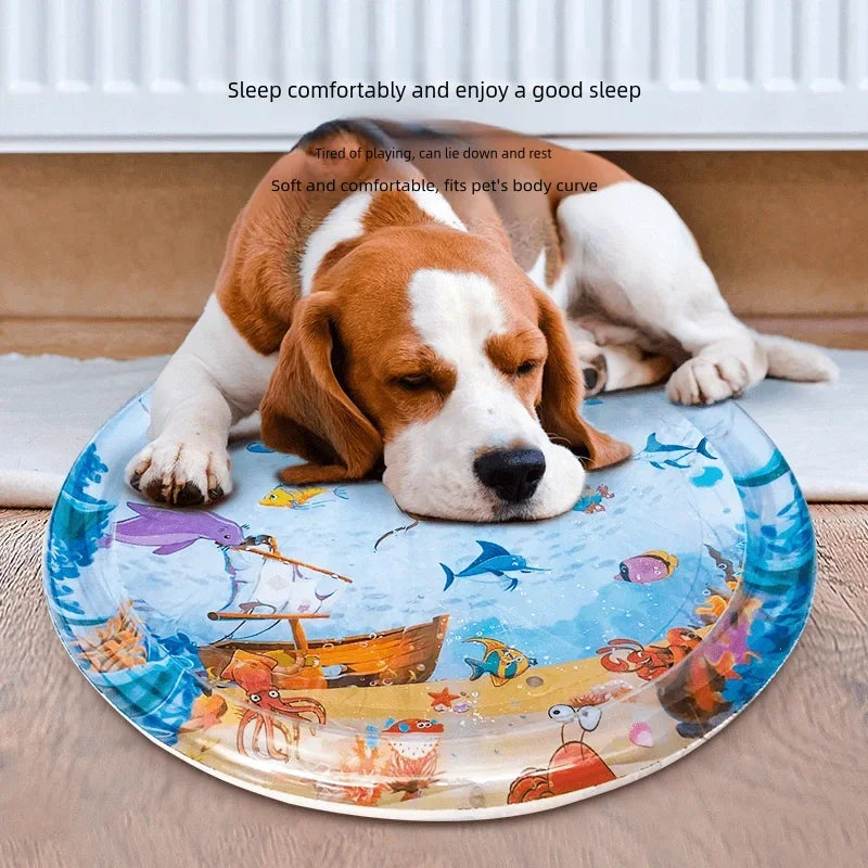 cat water fountain mat