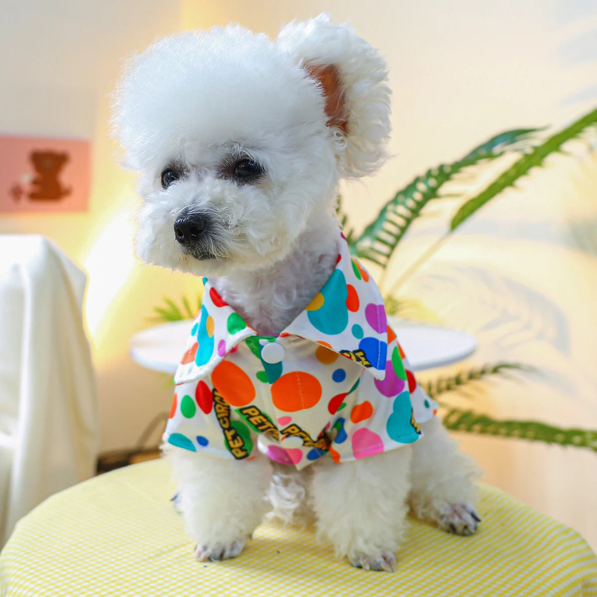 Flower Bubble Puppy Clothes Four Feet Thin Onesie