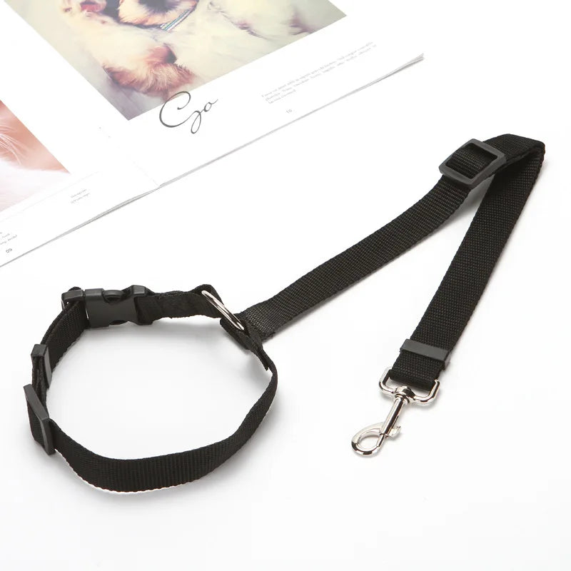 2 in 1 Dog Car Seat Belt & Harness Collar
