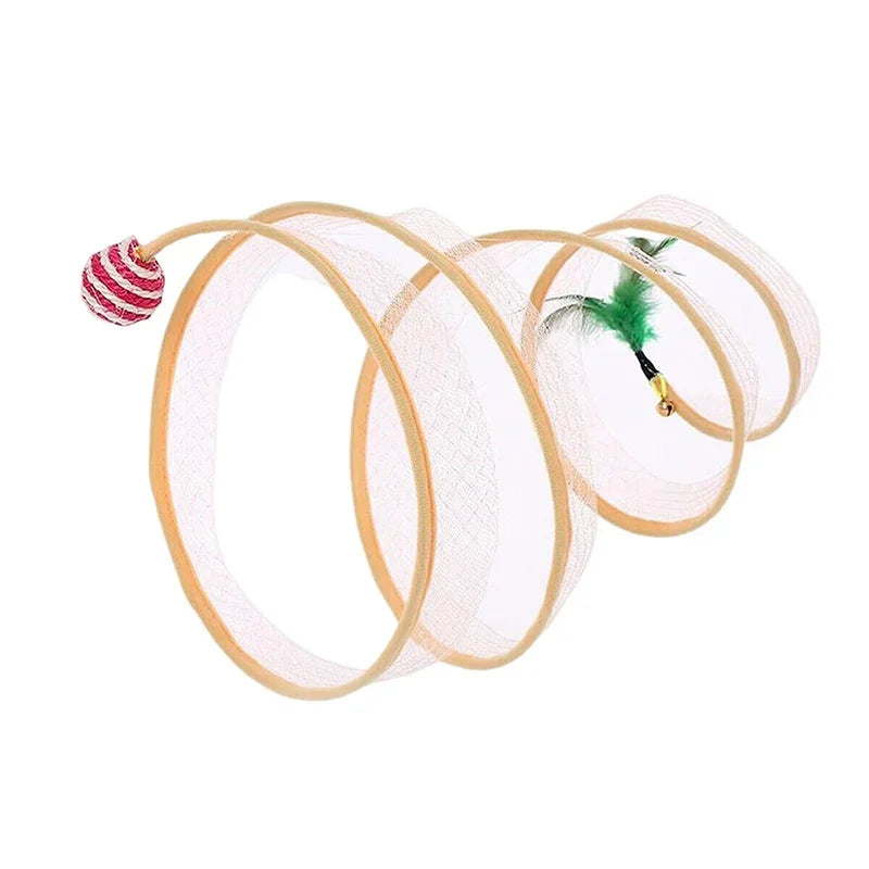 Interactive Crinkle Cat Tunnel S Type with balls