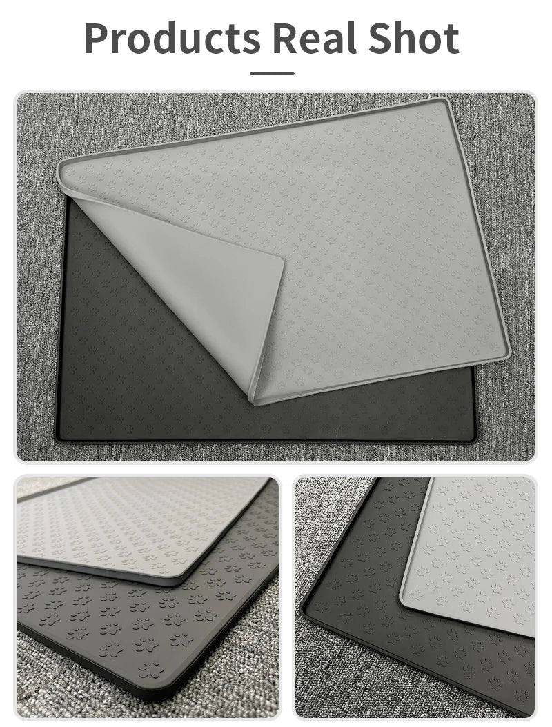 Waterproof Silicone Pet Placemats for Dogs & Cats