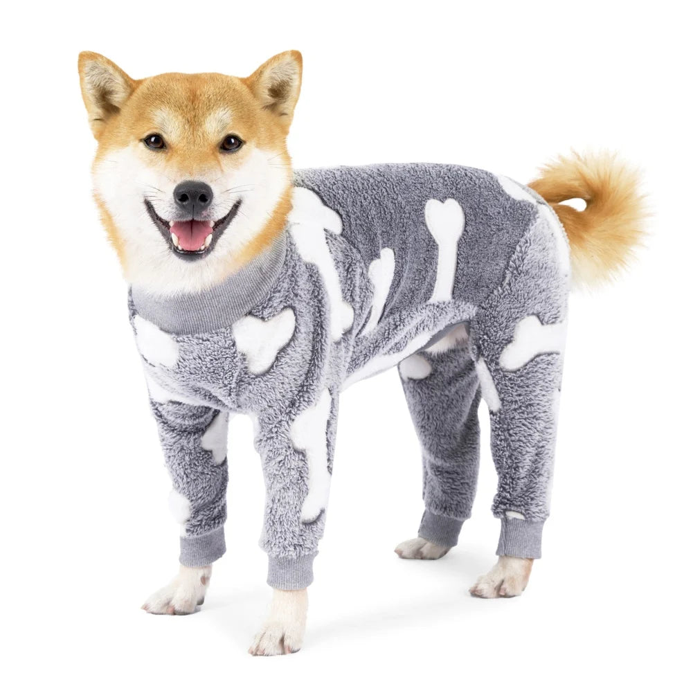 Flannel Dog Nightwear For Medium Large Dogs