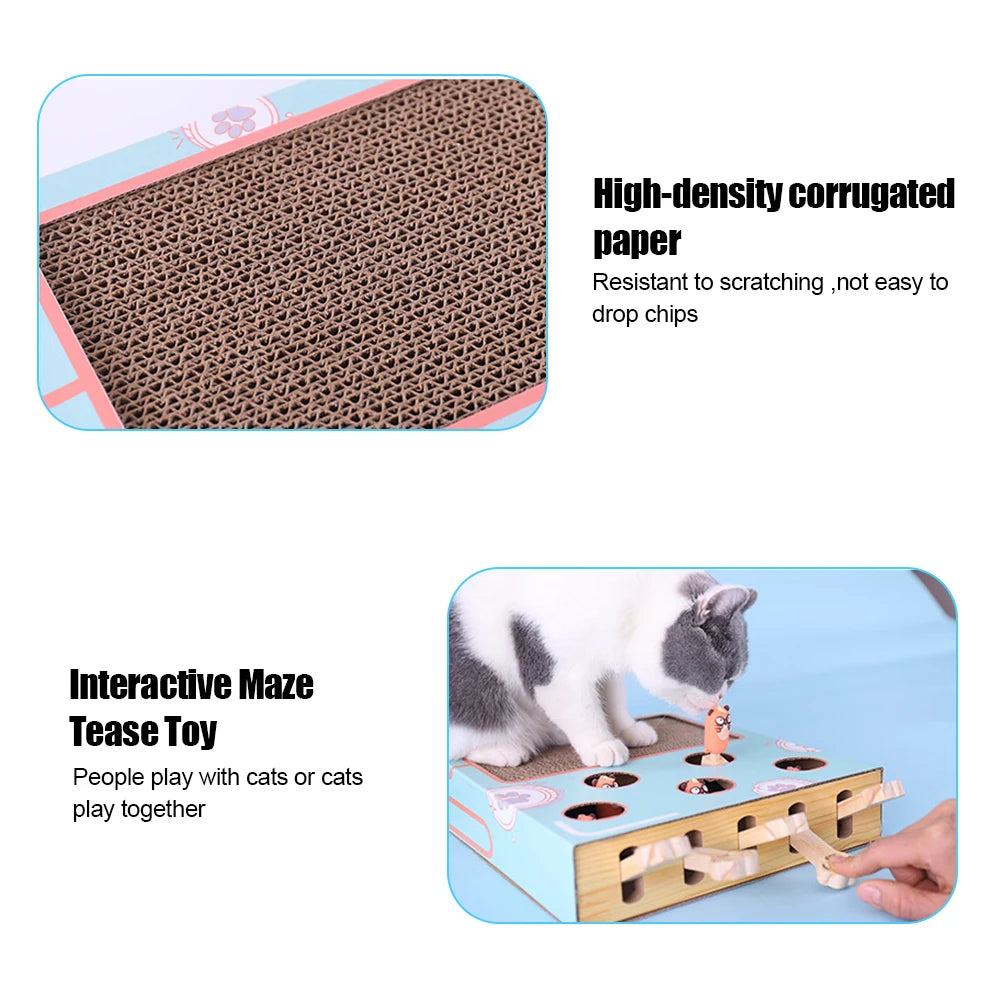 Interactive Peekaboo Cat in Box Toy