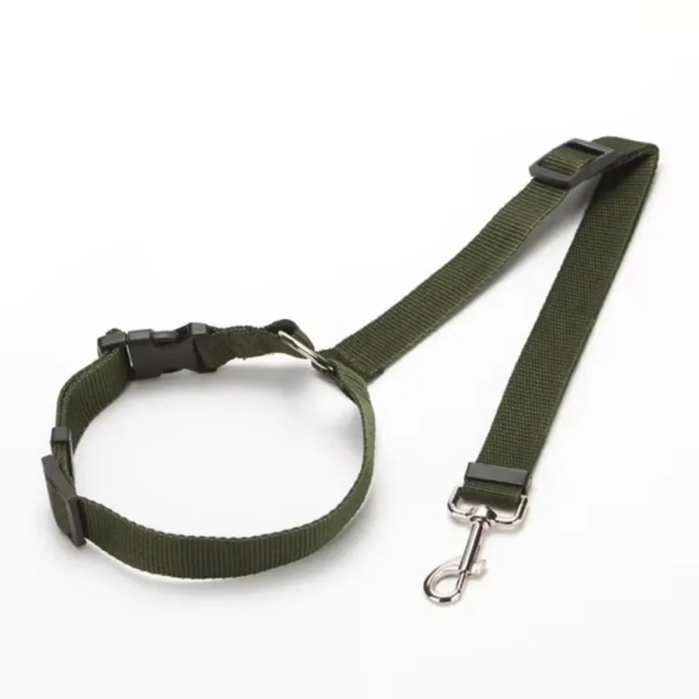 2 in 1 Dog Car Seat Belt & Harness Collar
