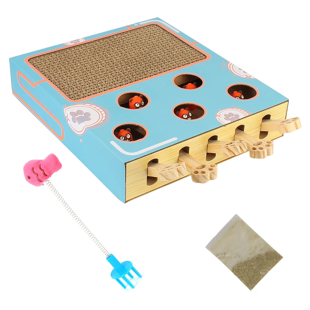 Interactive Peekaboo Cat in Box Toy