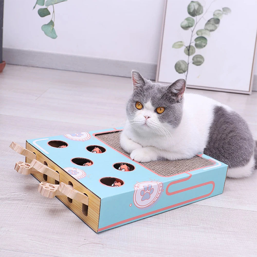 Interactive Peekaboo Cat in Box Toy