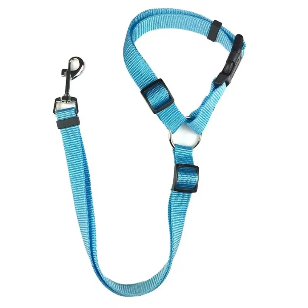 2 in 1 Dog Car Seat Belt & Harness Collar