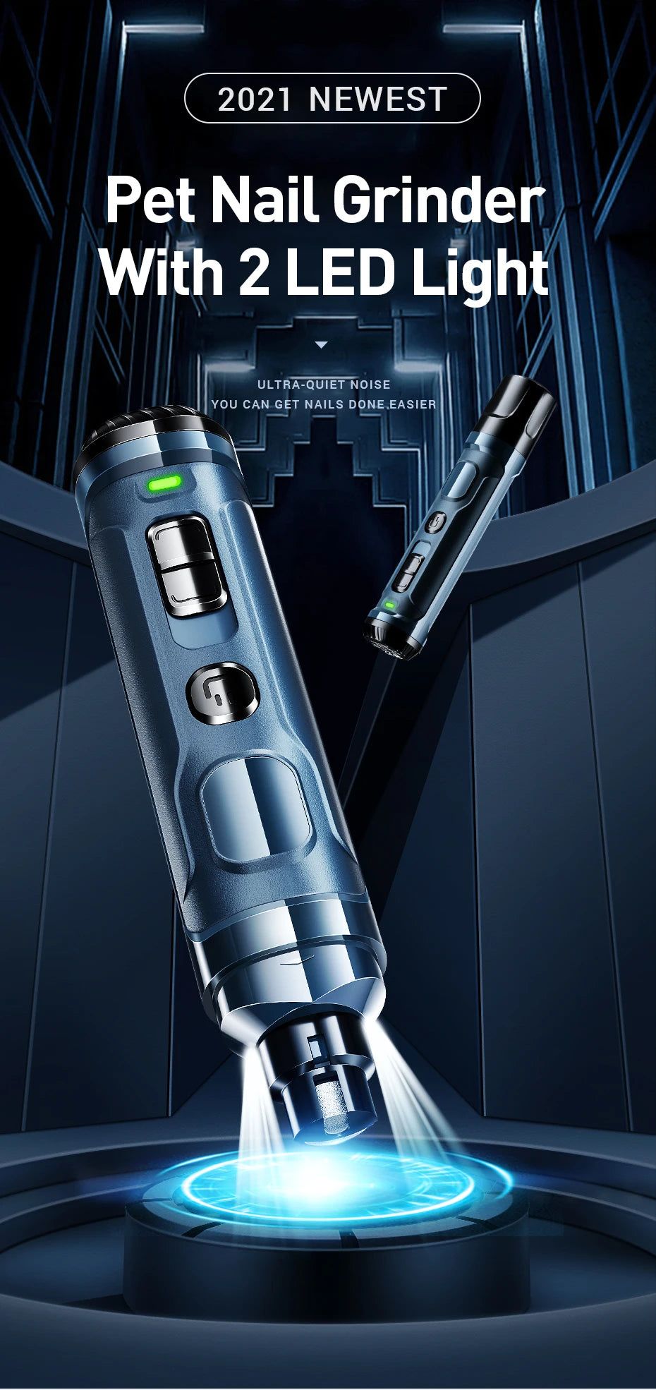 ROJECO N30 Electric Dog Nail Clippers For Dog and Cats