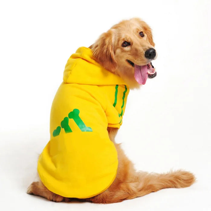 Adidog Yellow Hoodie