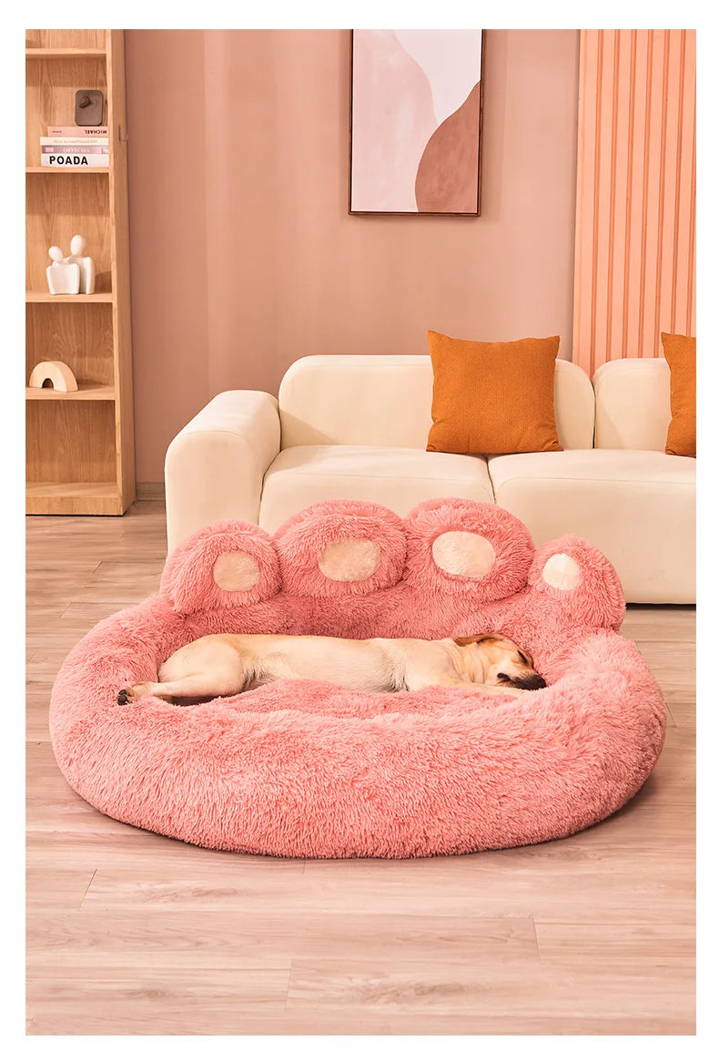 fluffy calming bed for dogs