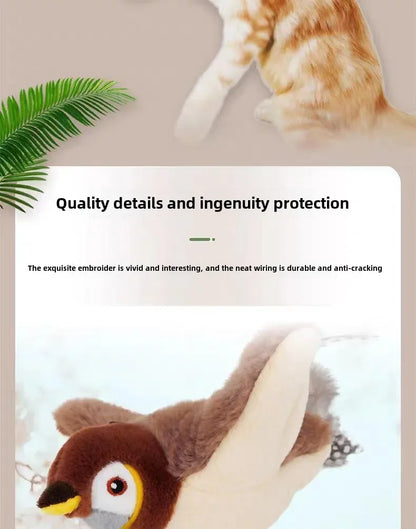 Catnip Electric Bird Squeaky Plush Toy