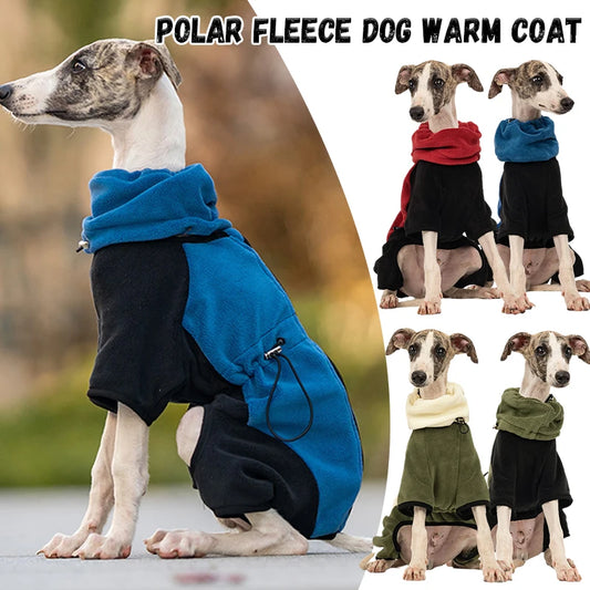 Detachable Wind proof Winter Italian Greyhound Whippet Jacket