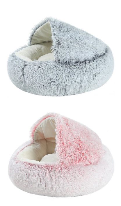 Cute Soft Plush Pet Bed for Small Dogs kitten
