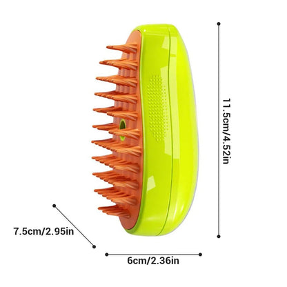 steam pet hair brush size