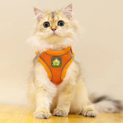 Reflective Velcro Harness and Leads Set For Small Large Dogs