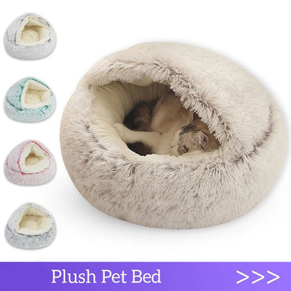 Cute Soft Plush Pet Bed for Small Dogs kitten