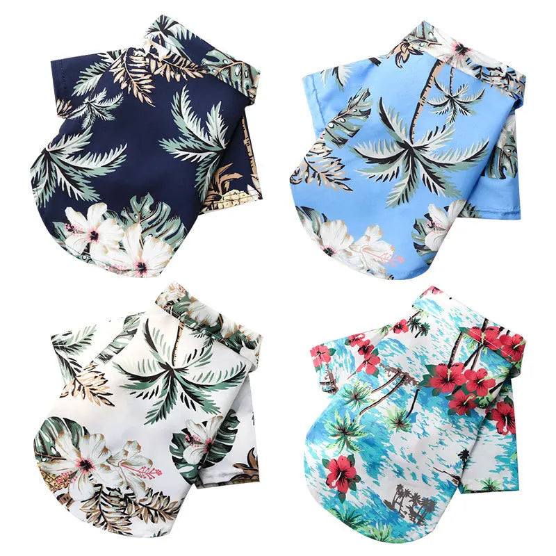 dogs in hawaiian shirts
