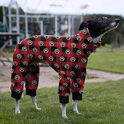 High Collar Winter Dog Pajamas Jumpsuit