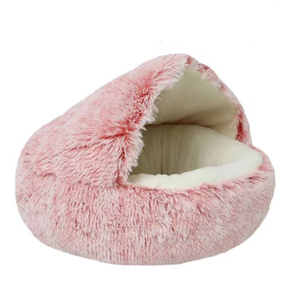 Cute Soft Plush Pet Bed for Small Dogs kitten