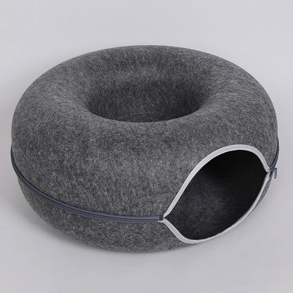 Modular Donut Bed Cat Play Tunnel