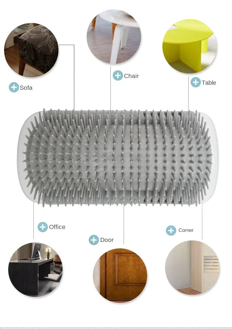 cat self groomer corner scratcher