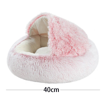 Cute Soft Plush Pet Bed for Small Dogs kitten