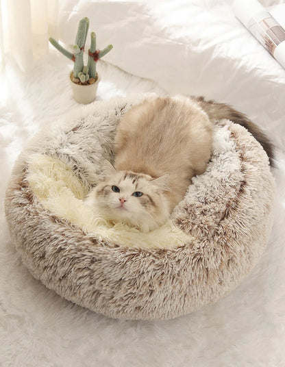 Cute Soft Plush Pet Bed for Small Dogs kitten