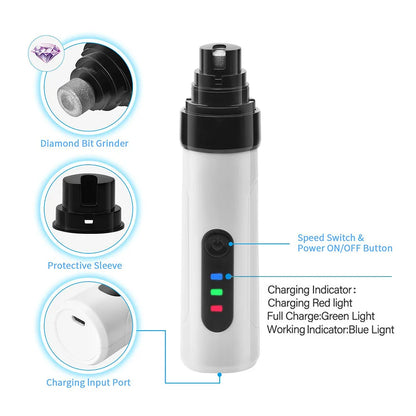 Electric Ultra Noise Dog Nail Grinder for Cat Paws