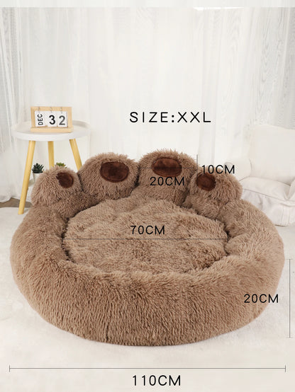 Luxury Fluffy Dog Bed for Dogs & Cats