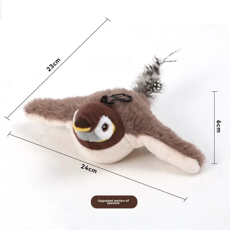 interactive chirping bird cat toy