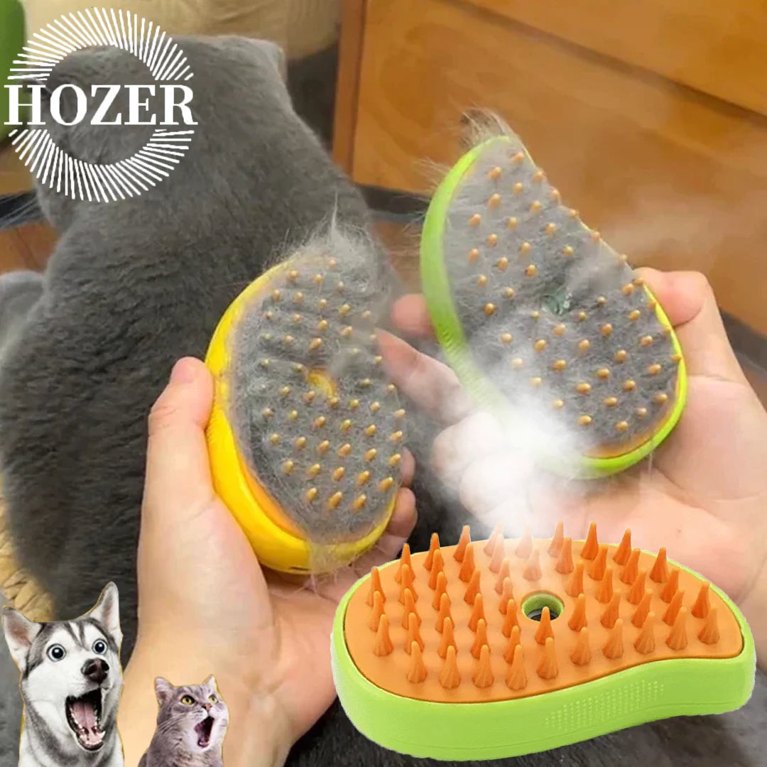 pet electric spray massage comb steam brush